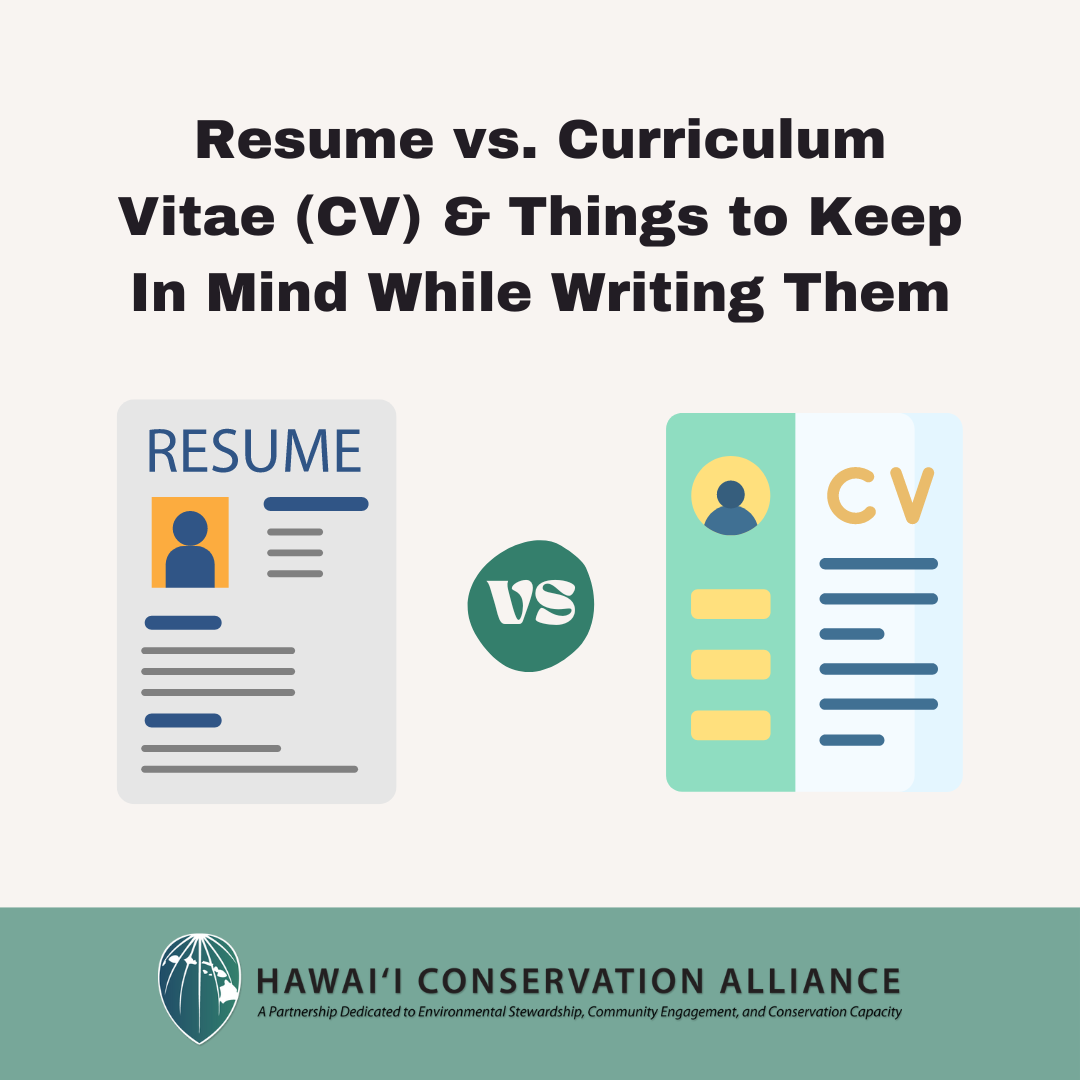 Resume vs. Curriculum Vitae (CV) & Things to Keep In Mind While Writing Them